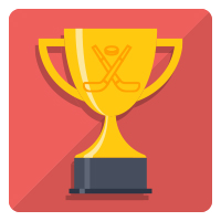 troféu de hóquei no gelo
